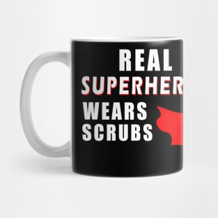 real superheroes wear scrubs Mug